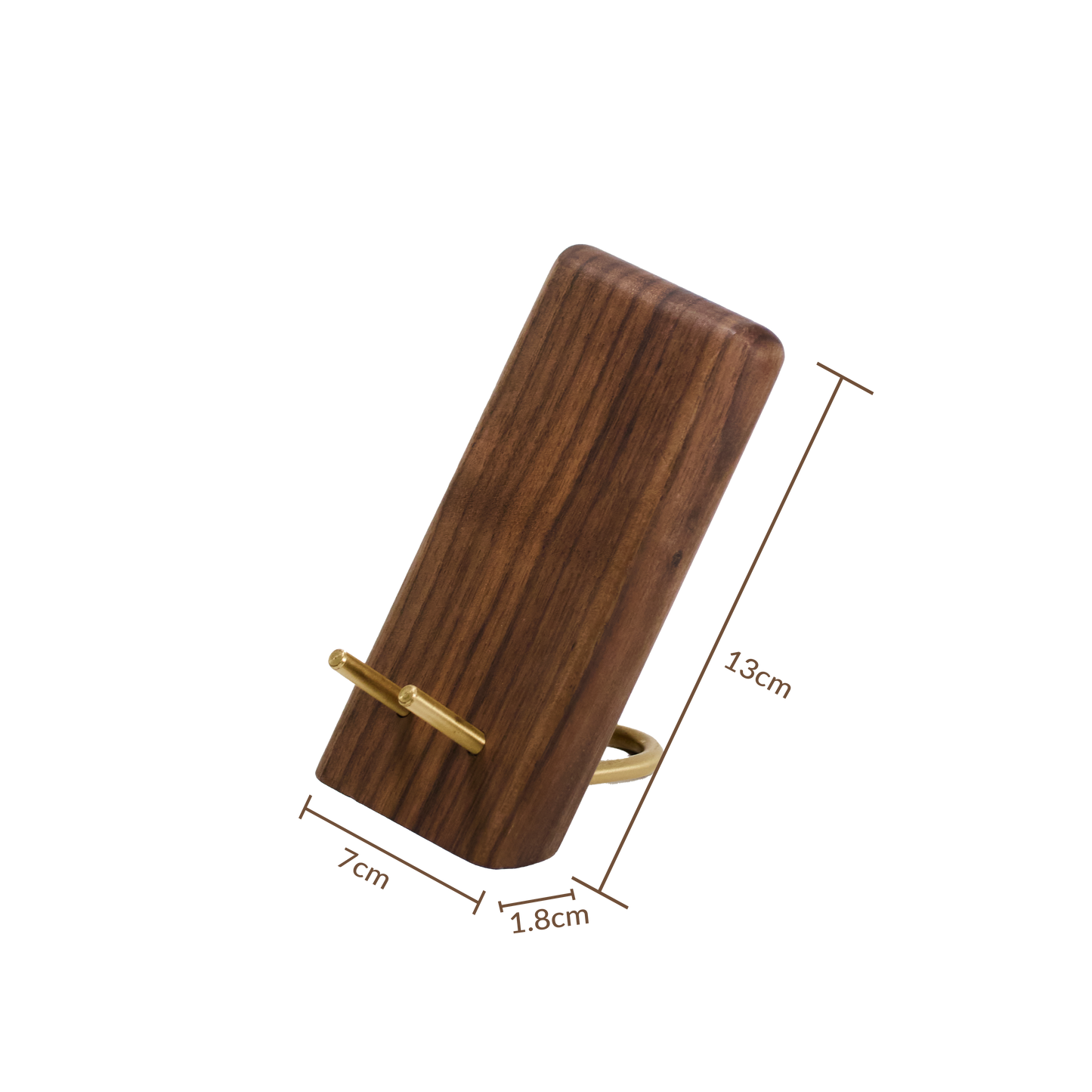 Walnut Wooden Cell Phone Stand, Wood Dock