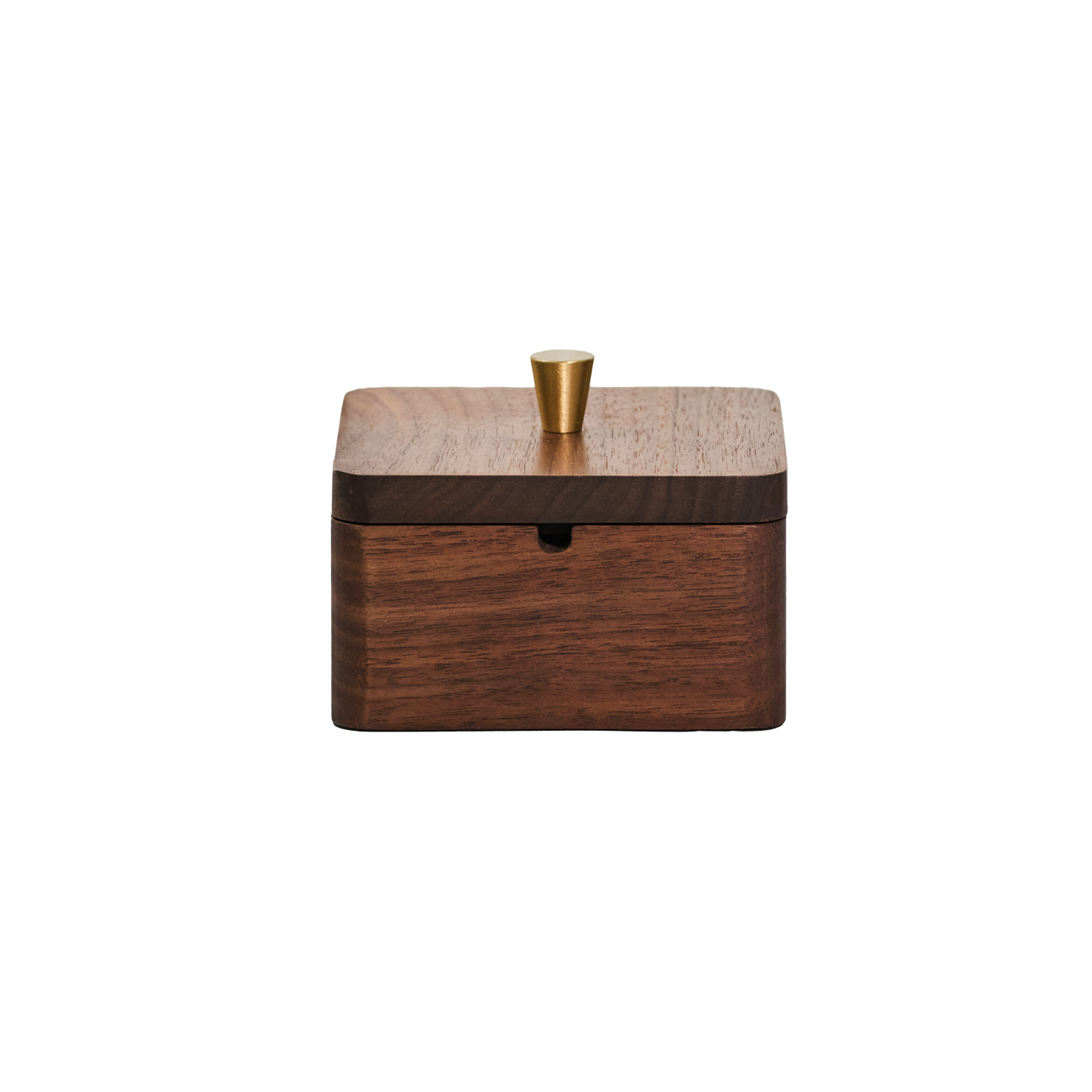 Walnut Wooden Ashtray for Cigarettes with Lid ,Windproof woodern Ashtray with brass liner for Outdoor and Indoor Use