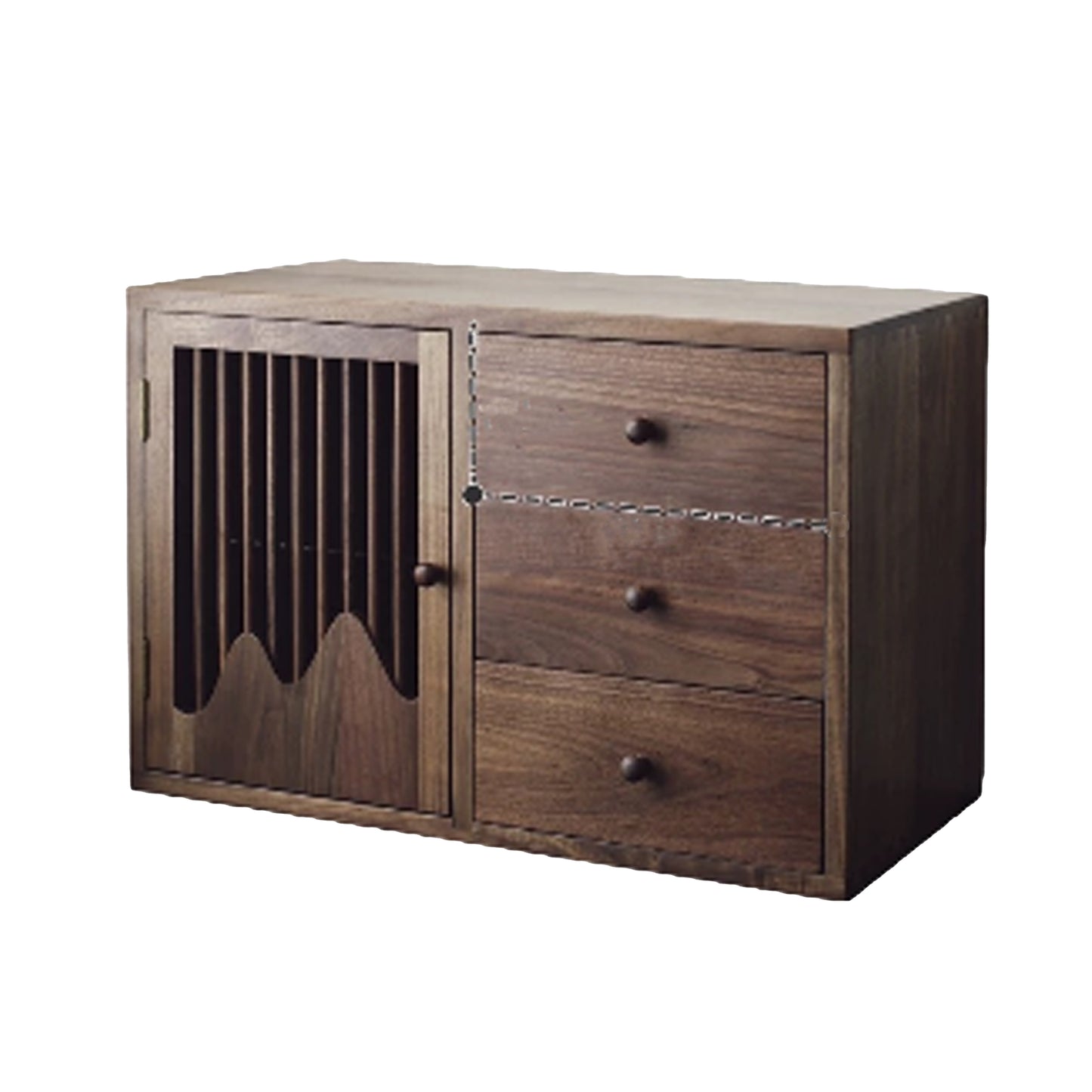 Multifunctional 3 layers storage cabinet with drawers & doors