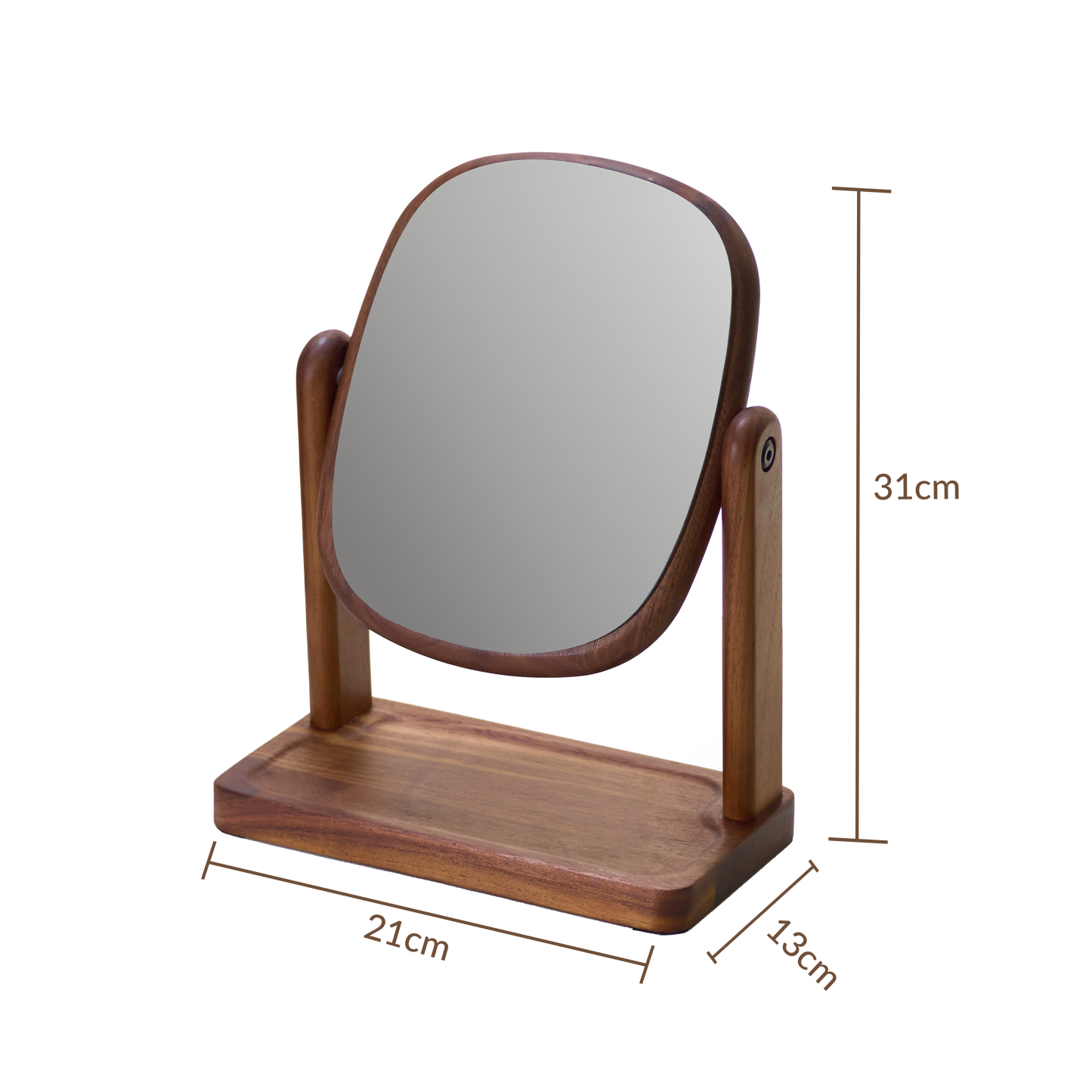 Walnut Solid reversible mirror