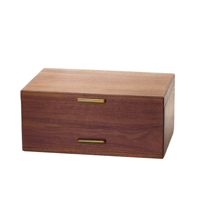 Walnut Wooden handmade Jewelry Box with removable Divider Organizer Box