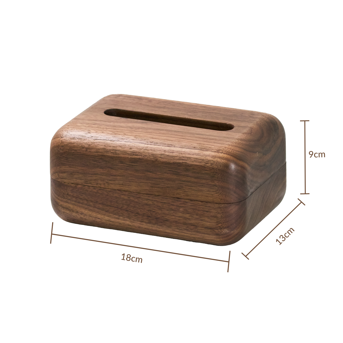 Walnut Tissue Box Cover-Handcrafted Wood Tissue Box Cover