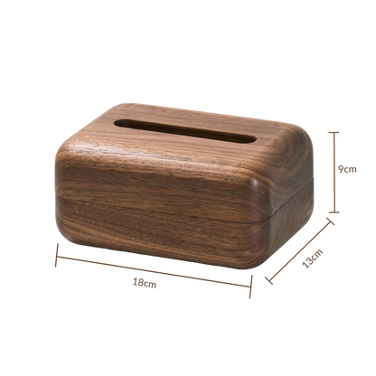 Walnut Tissue Box Cover-Handcrafted Wood Tissue Box Cover