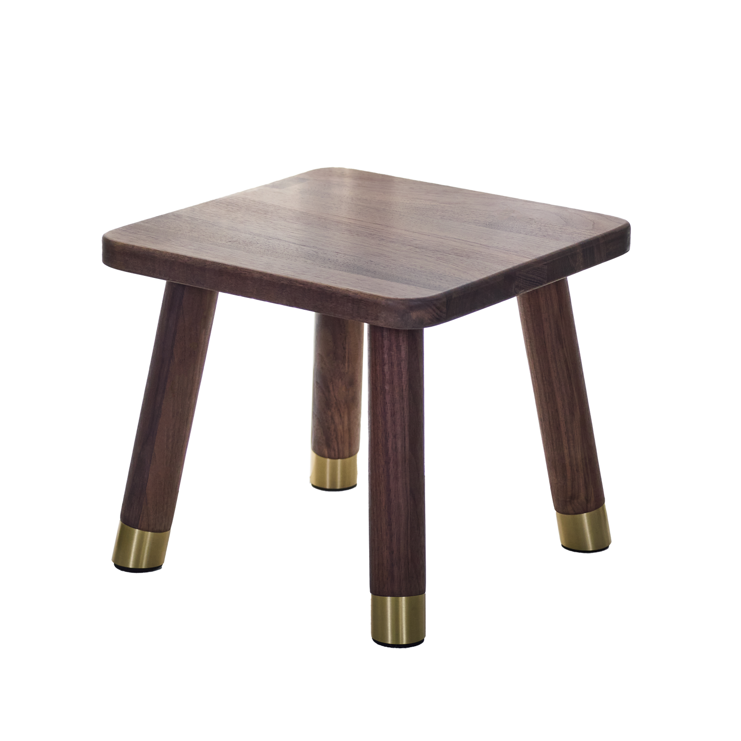 Soild square handmade little wooden stool, circle step plant pot flower bench children kid child furniture