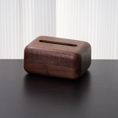 Walnut Tissue Box Cover-Handcrafted Wood Tissue Box Cover