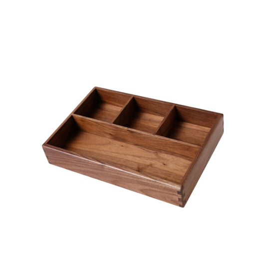 Walnut solid wood multifunctional storage box